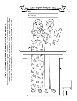 pagina delle attività per i bambini