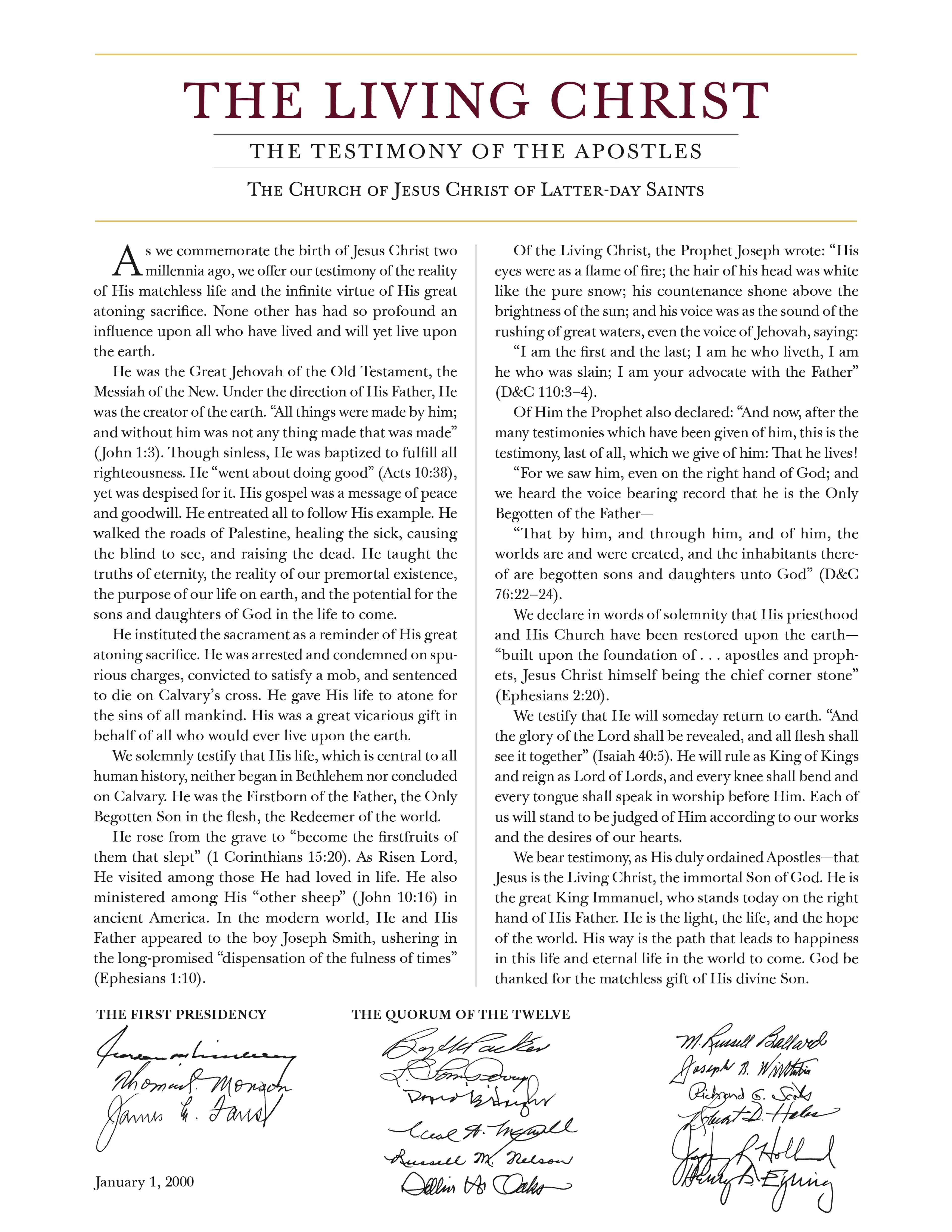 Living Christ 8.5x11