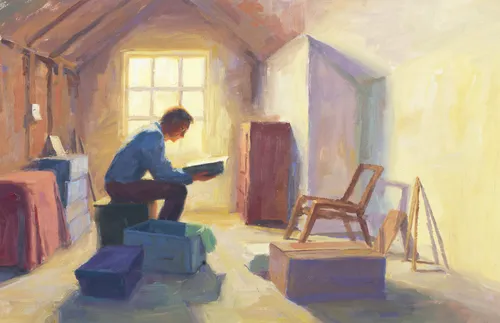 man-sitting-in-an-attic