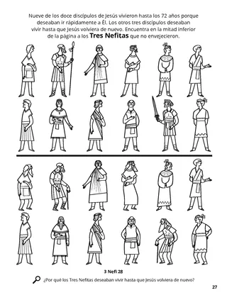 The Twelve Nephite Disciples coloring page