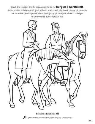 Joseph and Hyrum Were Killed in Carthage Jail coloring page