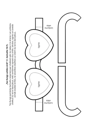Sākumskolas radošā lappusīte: Tas Kungs uzlūko sirdi