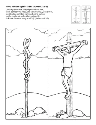 stránka s činnostmi: Mohu pohlížet k Ježíši Kristu