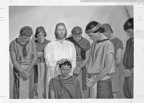 Christ ordaining His Nephite Apostles
