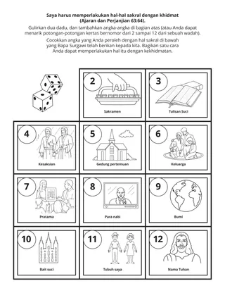 halaman kegiatan: saya harus memperlakukan hal-hal sakral dengan khidmat