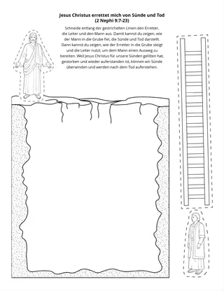 Seite mit der Aktivität: Jesus Christus errettet uns von Sünde und Tod