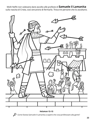 Samuel the Lamanite coloring page