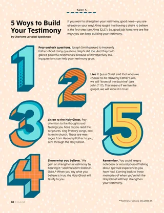 Page PDF with colorful block numbers