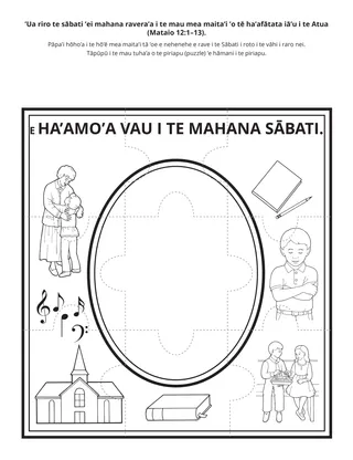 ’api ’ohipara’a : E ha’amo’a vau i te mahana sābati 