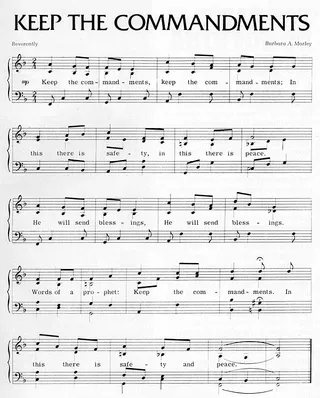 Music, Keep the Commandments