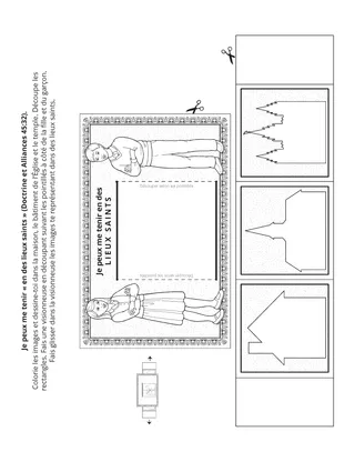 page d’activité : Je me tiendrai « en des lieux saints »