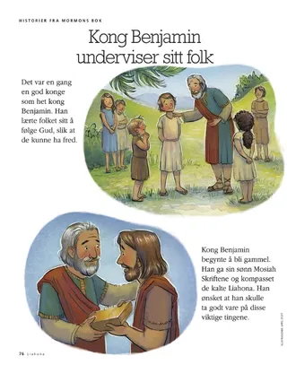 King Benjamin teaches his people 1