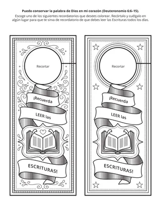 Hoja de actividades de la Primaria: Puedo mantener la palabra de Dios en mi corazón