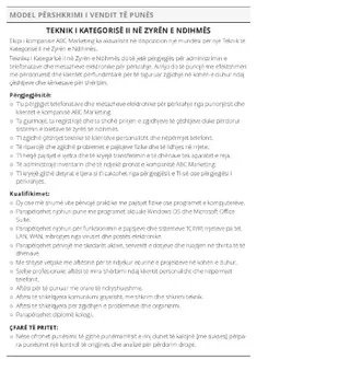 përshkrim vendi pune