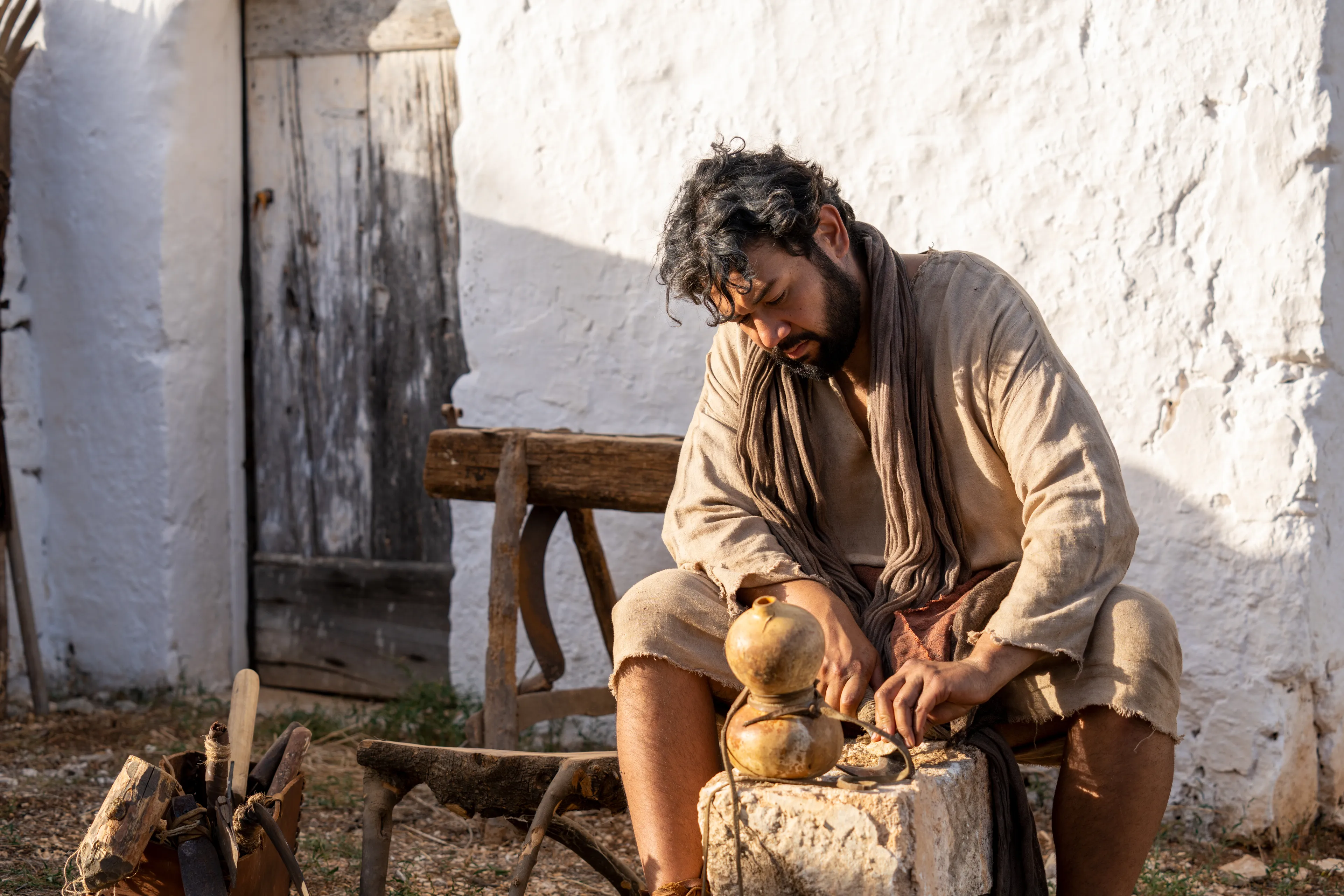 The Servant of the Vineyard maintains the tools that are used to care for the olive trees. This is part of the olive tree allegory mentioned in Jacob 5.