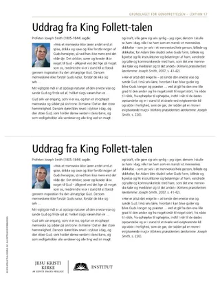 uddelingsark, King Follett-talen
