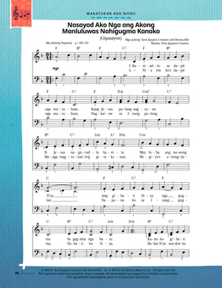 sheet music, page one