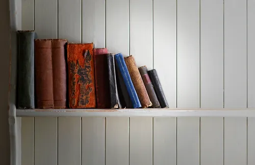 books on a shelf