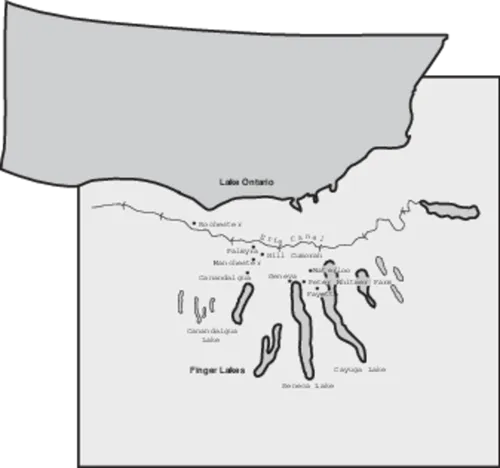 map, Finger Lakes