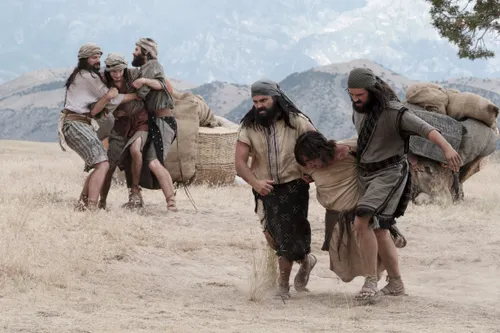 Laman and Lemuel bind Nephi