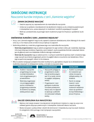 handout, SKRÓCONE INSTRUKCJE