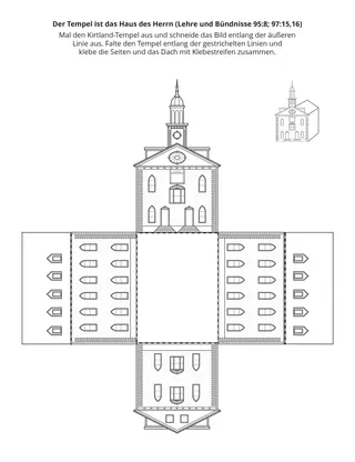 Seite mit der Aktivität: Der Tempel ist das Haus des Herrn