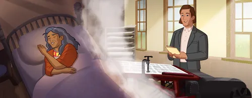 Desideria Yáñez having a dream.