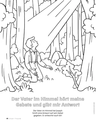 Ausmalbild von der ersten Vision