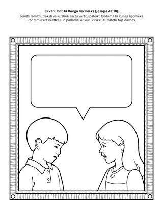 radošā lappusīte: Es varu būt Tā Kunga liecinieks