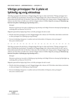 lærerens utdelingsark