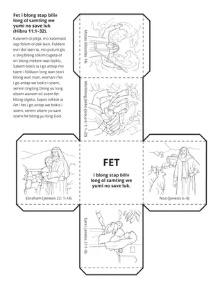 aktiviti pej: fet i blong stap biliv long ol samting we yumi no save luk