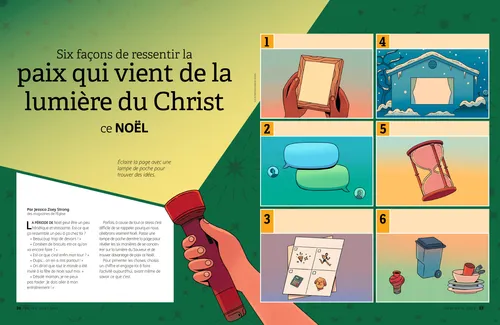 Six façons de ressentir la paix qui vient de la lumière du Christ ce Noël
