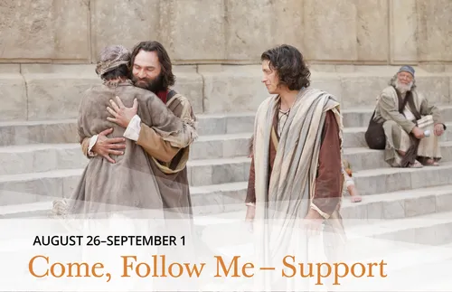 Peter and John and a healed man