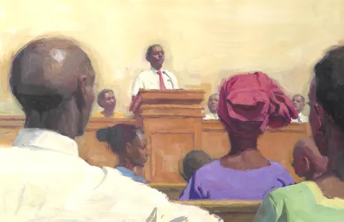 missionary bearing testimony