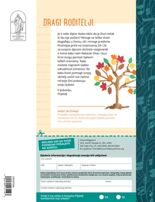 pismo roditeljima