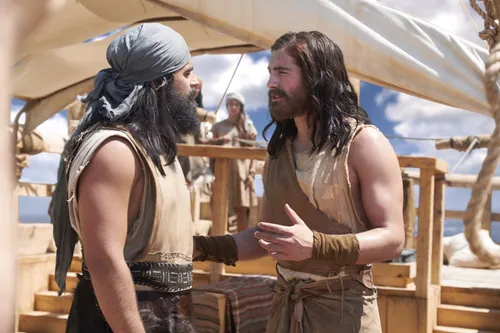 Nephi and Laman fighting