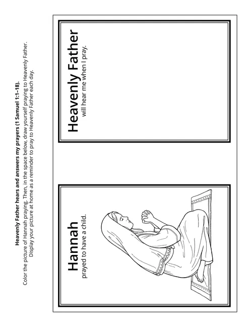 Heavenly Father hears and answers my prayers (1 Samuel 1: 1–18).