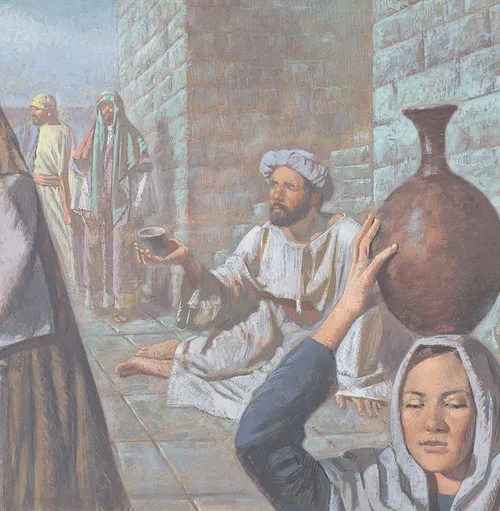 man asking for money