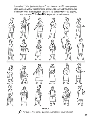 The Twelve Nephite Disciples coloring page