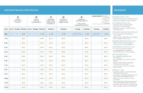 erőfeszítéseim kiértékelése táblázat