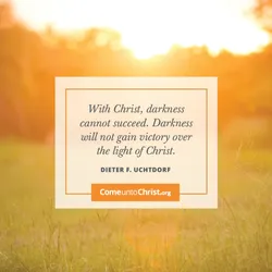 With Christ, darkness cannot succeed.