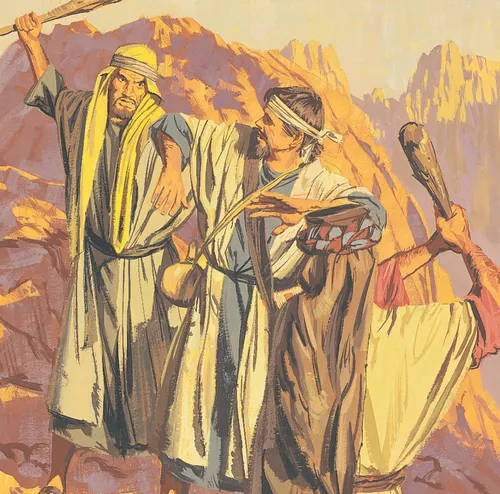 men beating another man