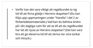 urklipp av fråga för lektion 4