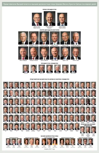 General Authority and General Officer chart