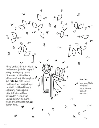 Alma Compared the Word to a Seed coloring page