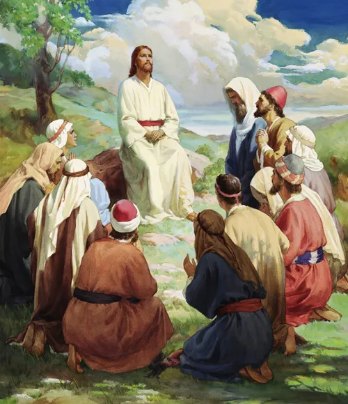Jesus teaching his disciples