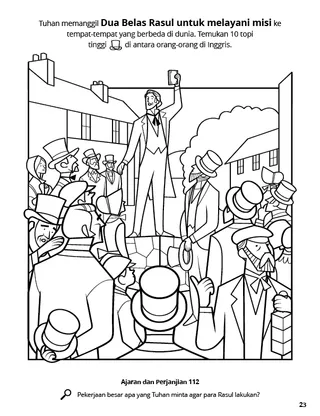 The Apostles Preached the Gospel to All Nations coloring page