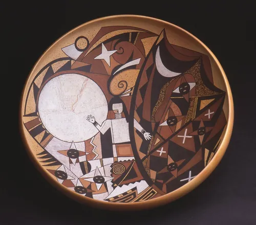 painted ceramic bowl