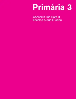 Primária 3: Conserva Tua Rota B