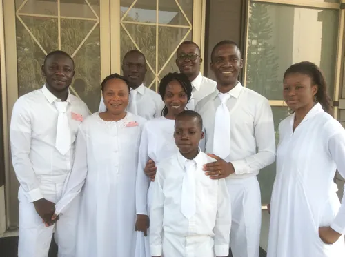 group at temple in Ghana